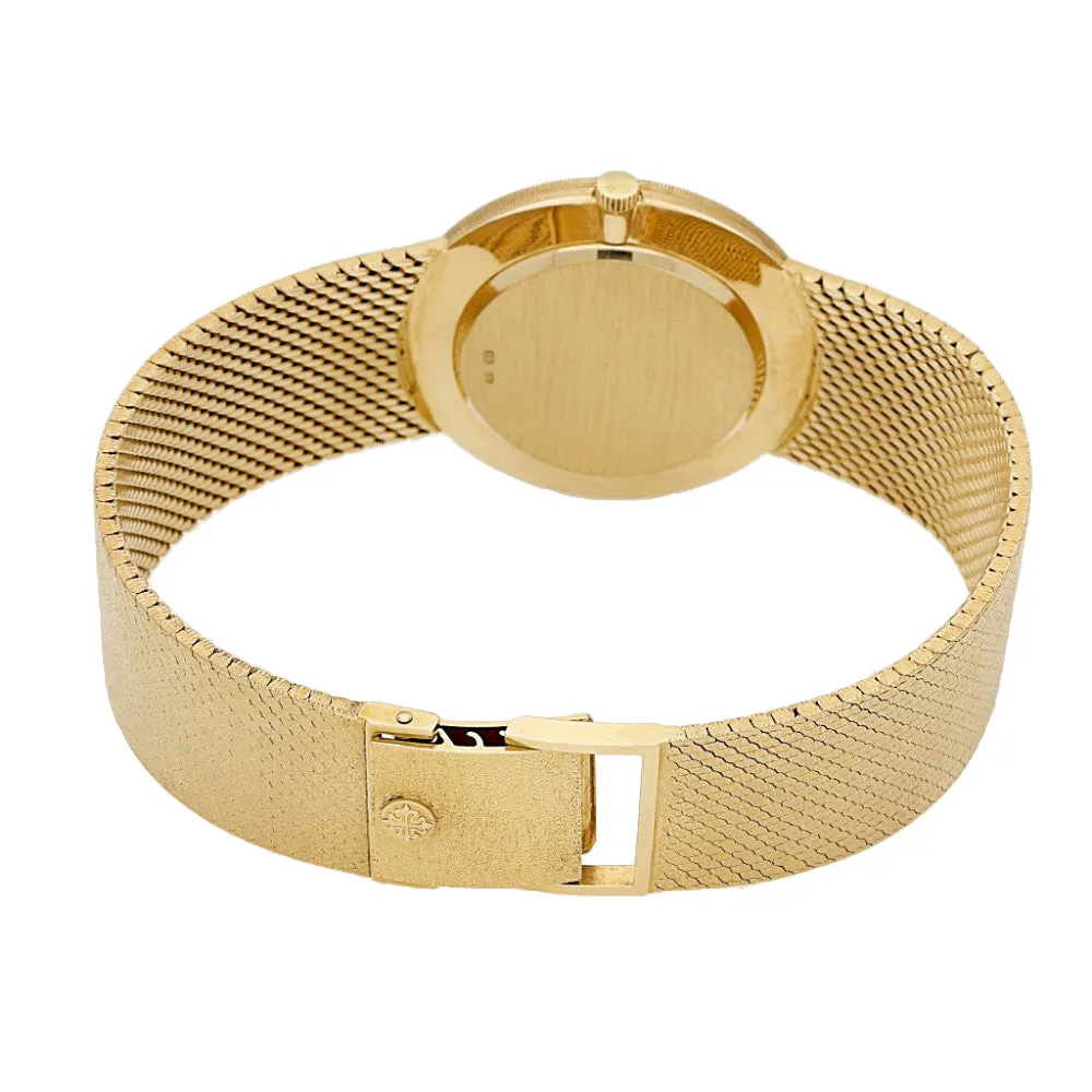 1978 Vintage Patek Philippe Calatrava 18ct Yellow Gold Manual Wind Bracelet Watch, 3618/1