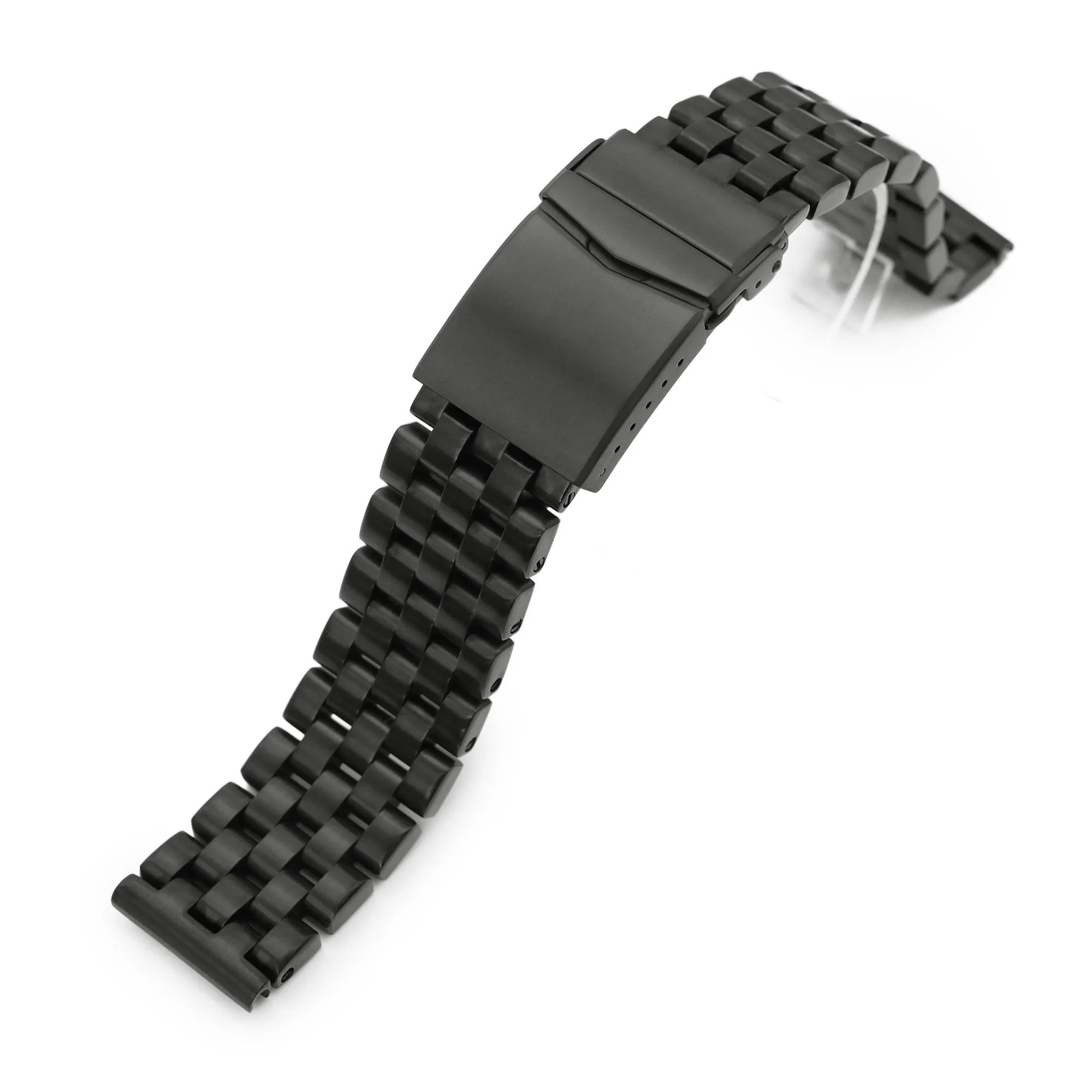 20mm, 22mm Super Engineer I Watch Band Straight End, 316L Stainless Steel Diamond-like Carbon (DLC coating) V-Clasp