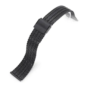 20mm Milanese Bony Wire Mesh Band, PVD Black