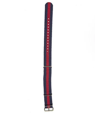 20mm Red and Navy NATO Watch Strap