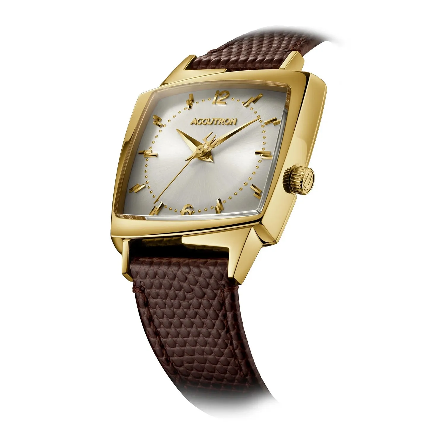 Accutron Legacy Automatic Gold Tone "521" King Elvis TV Watch Limited Leather 2SW7A001