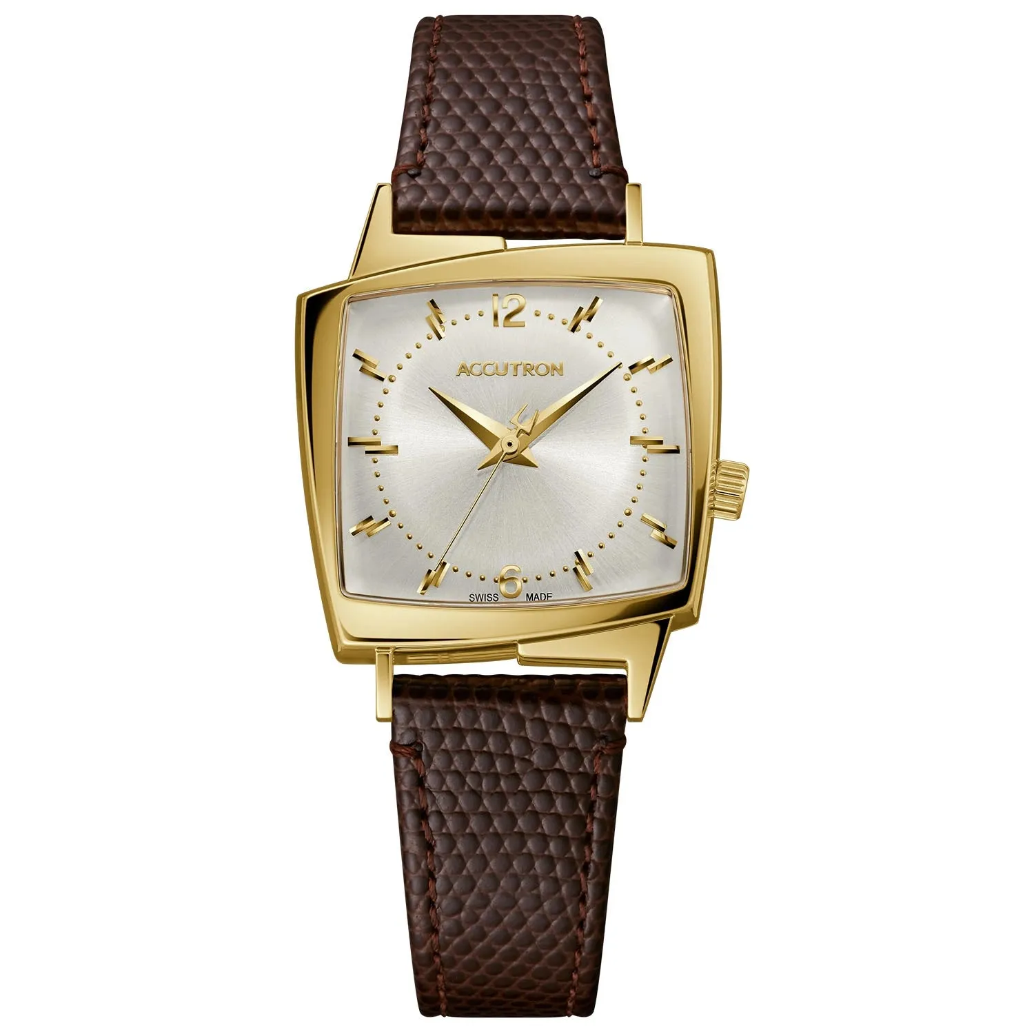 Accutron Legacy Automatic Gold Tone "521" King Elvis TV Watch Limited Leather 2SW7A001