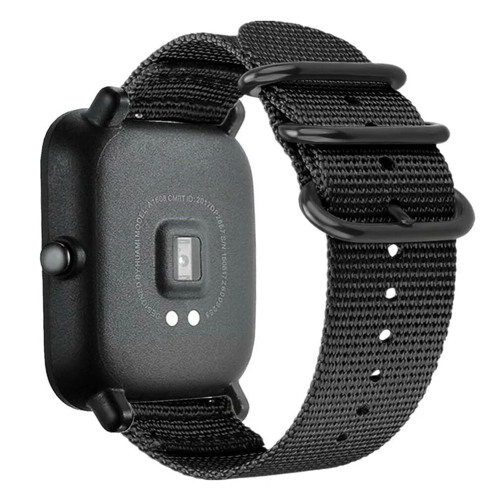 Amazfit GTS 2 Nylon Strap with Buckle (Black)