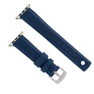 Apple Band Crosshatch Rubber - Blue