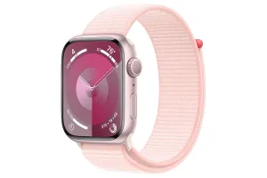 Apple Watch Series 9 | 45mm | Pink Aluminium Light Pink Sport Loop