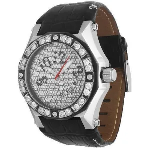 Avianne&Co Octavian Collection Mens Steel Diamond Watch 7.00 Ctw