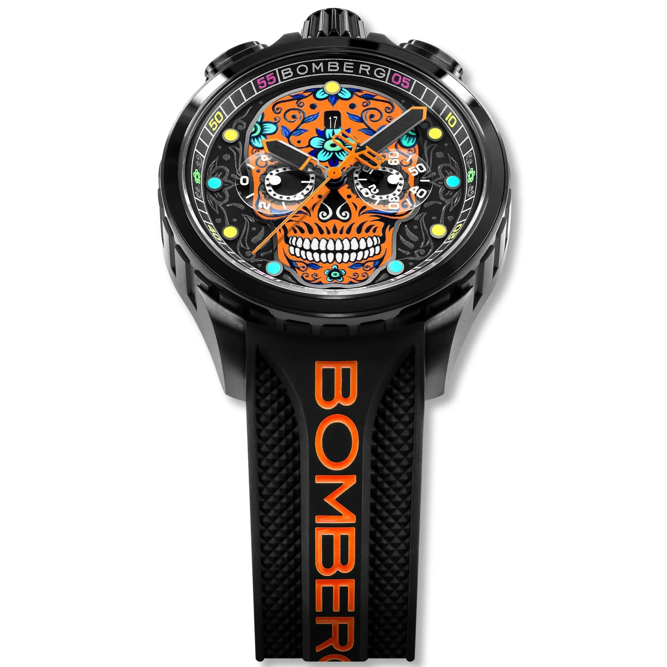 Bomberg Sugar Skull Men's Orange BS45CHPBA.060-9.12