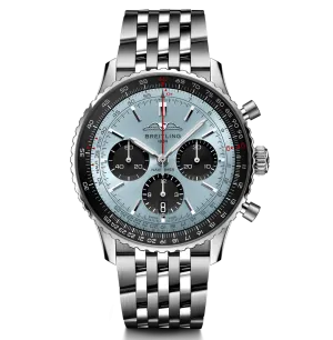 Breitling Navitimer B01 43mm Watch with Silver Bracelet