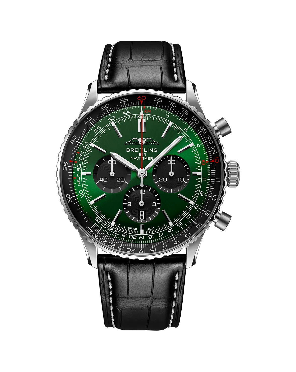 Breitling Navitimer B01 46mm Watch with Green Dial