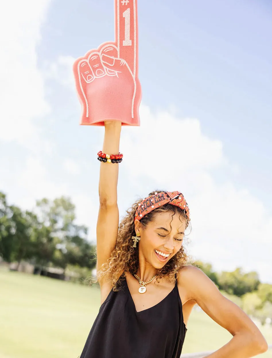 Brianna Cannon "Wreck'em Tech" Cross Stitch Jeweled Headband