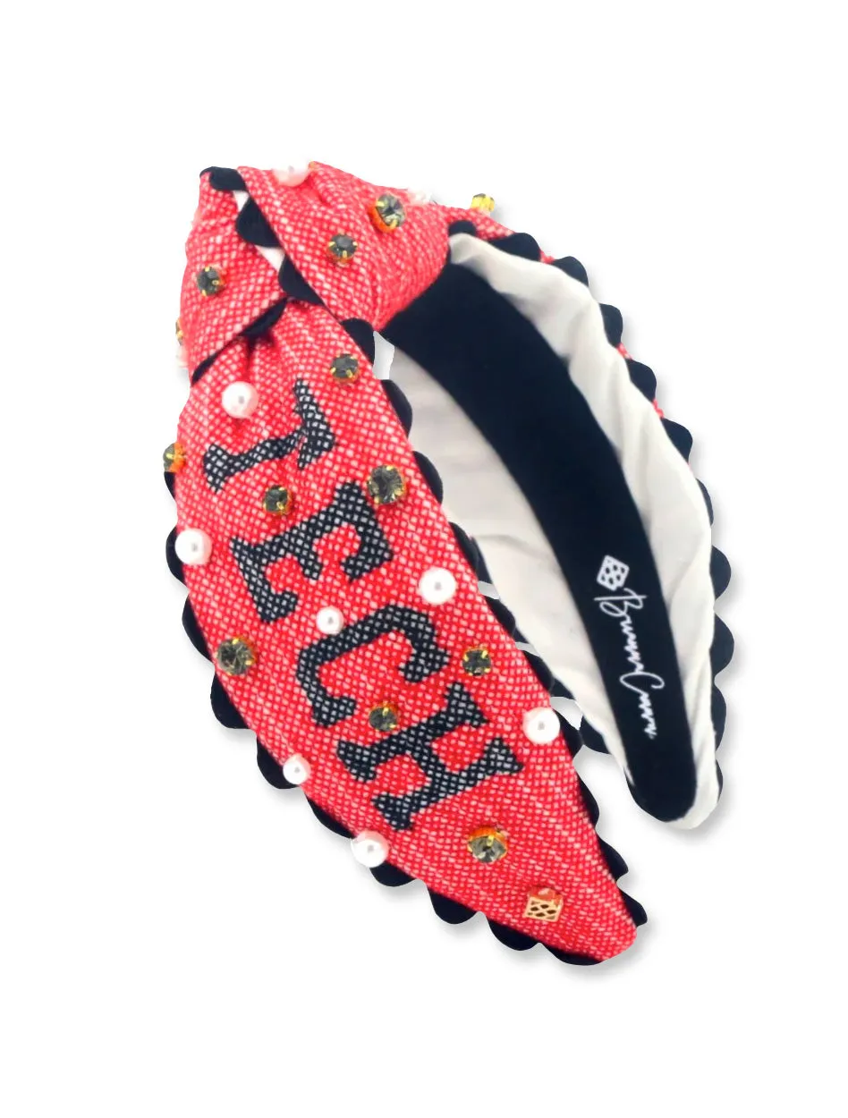 Brianna Cannon "Wreck'em Tech" Cross Stitch Jeweled Headband