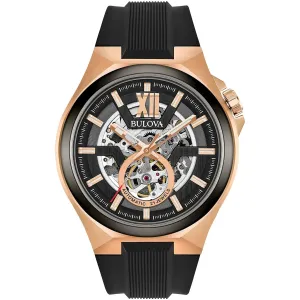 Bulova Maquina Auto Men's Rose Gold Watch 98A177