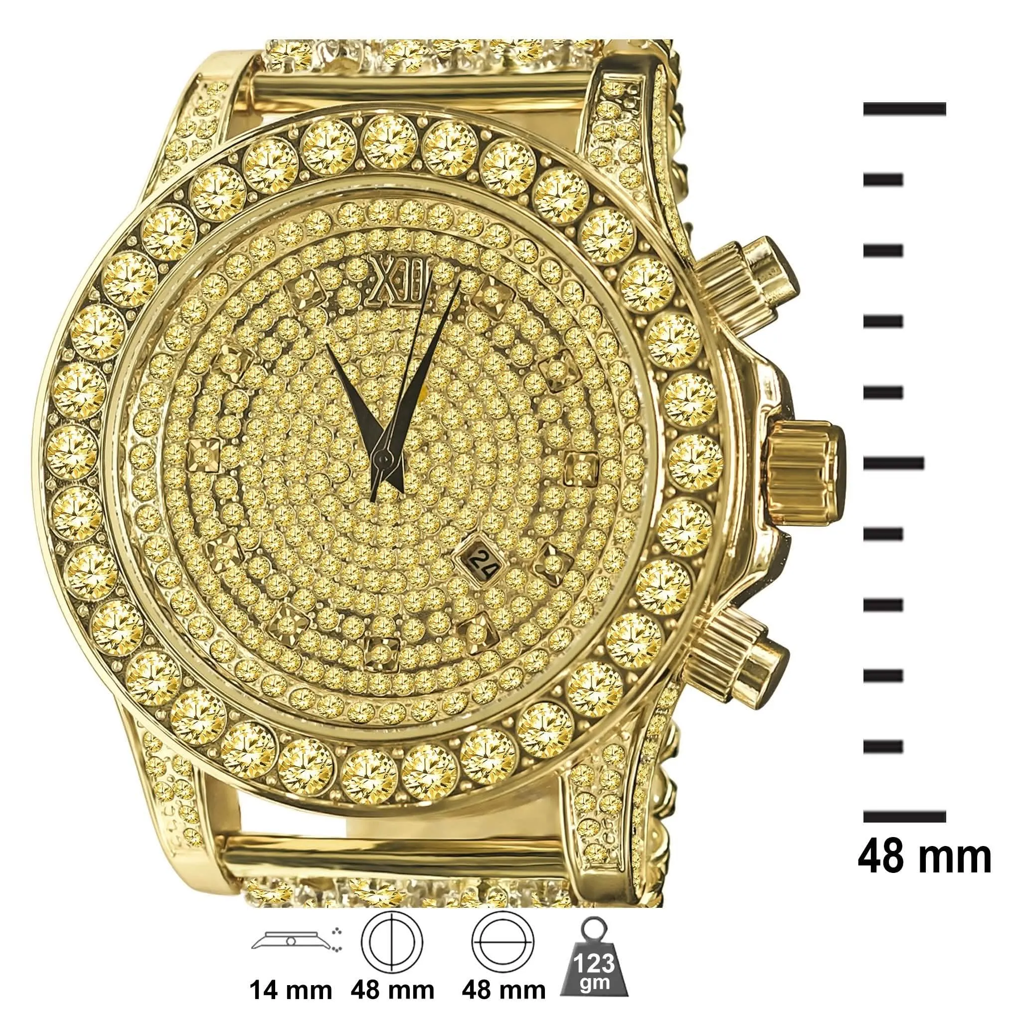 BURNISH CZ Dazzling Wristwatch | 5110294