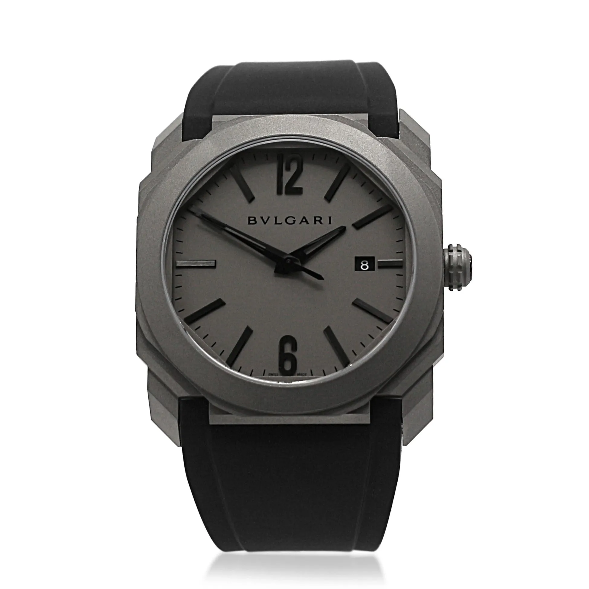 BVLGARI Octo 41mm Titanium Automatic Strap Watch