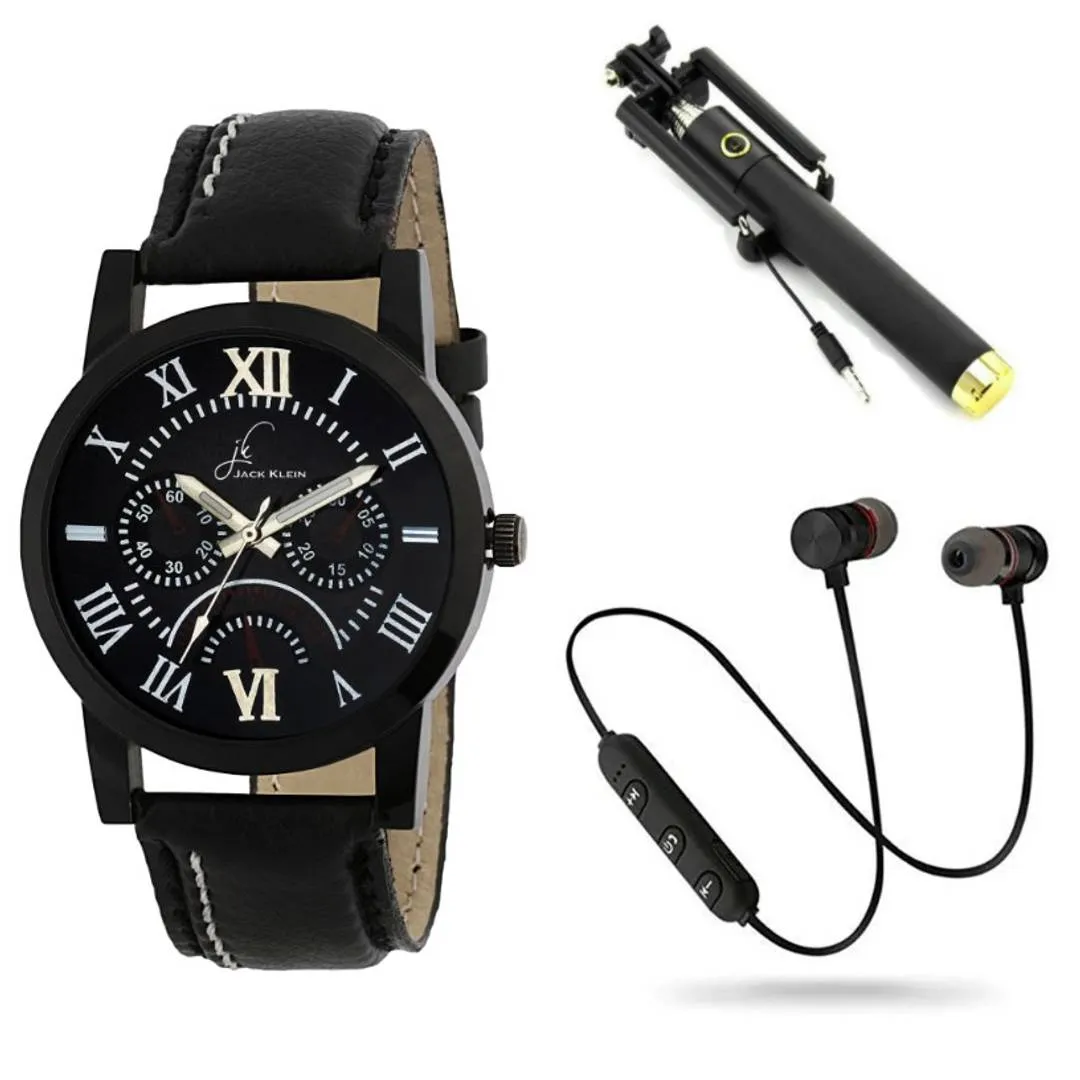 Combo of Men's Analog Watches with Mobile Accessories