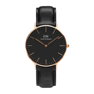 Daniel Wellington Classic 40 Sheffield Rose Gold & Black Watch