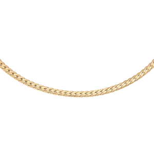 Daniel Wellington Elan Flat Chain Necklace Long Gold