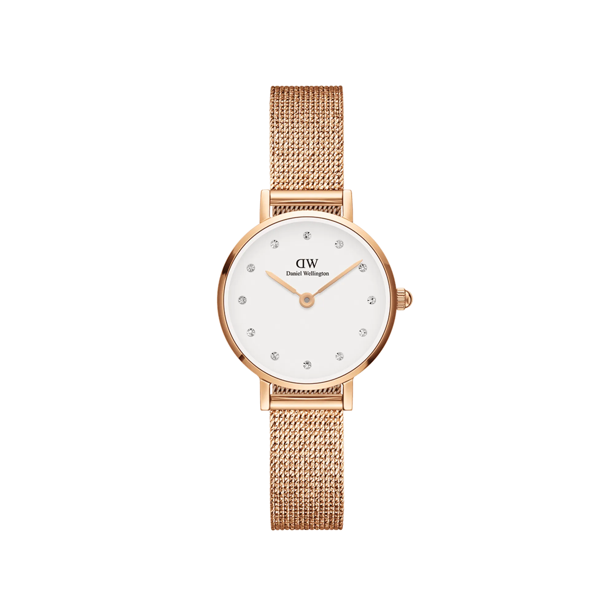 Daniel Wellington Petite 28 Pressed Melrose Lumine Rose Gold & White Watch