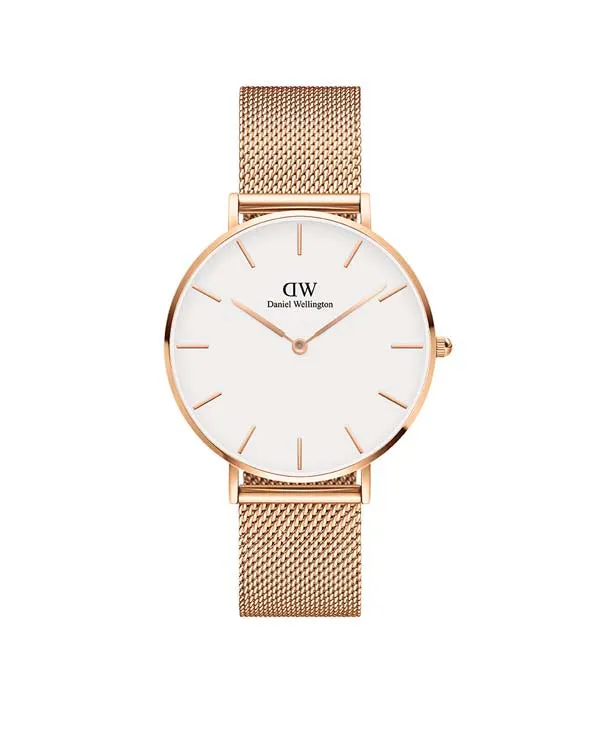 Daniel Wellington Petite 36 Melrose Rose Gold & White Watch