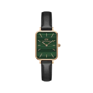 Daniel Wellington Quadro 20X26 Pressed Sheffield Rose Gold & Green Watch