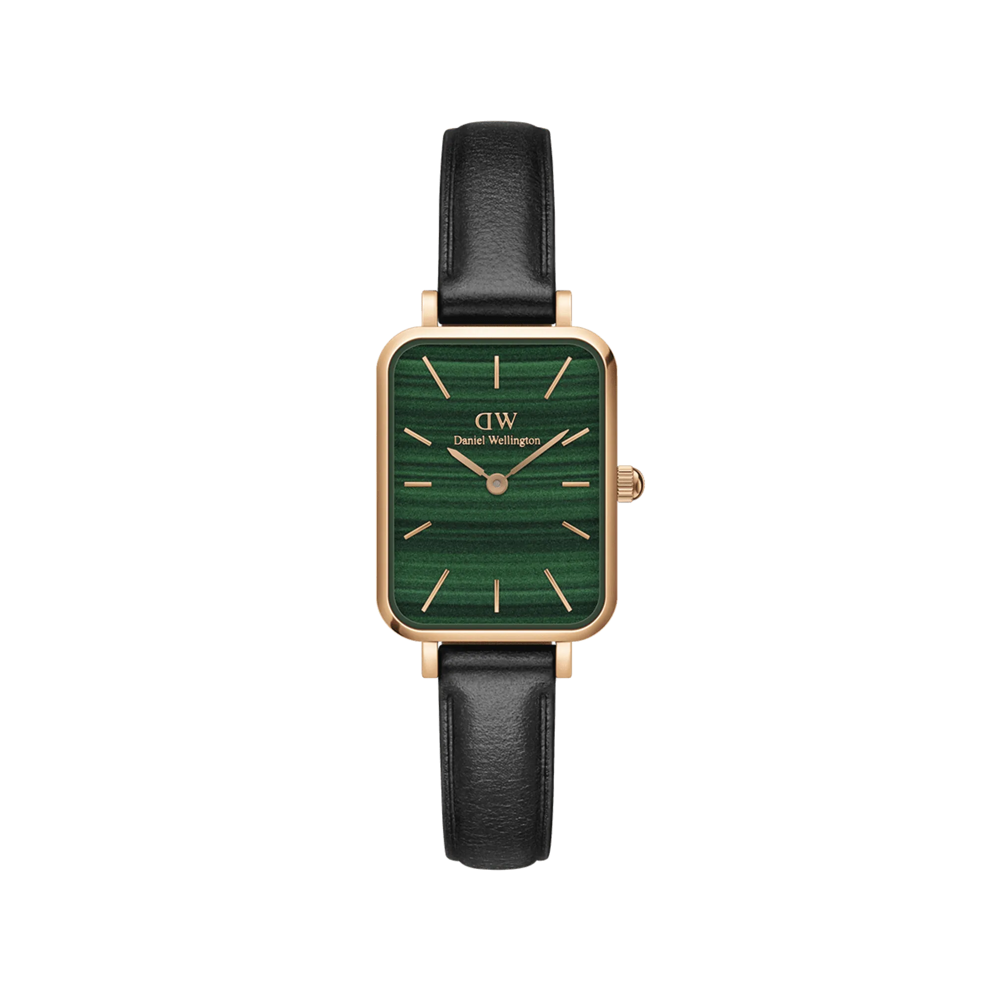 Daniel Wellington Quadro 20X26 Pressed Sheffield Rose Gold & Green Watch