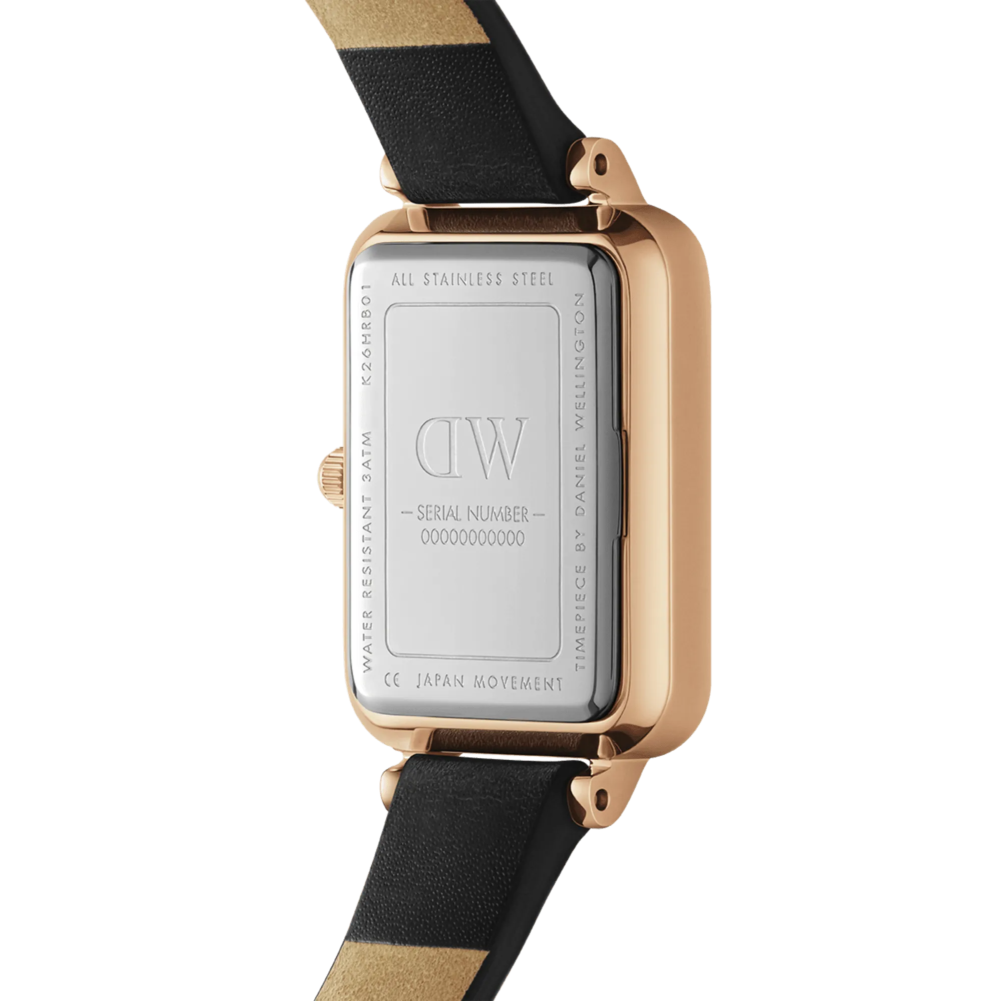 Daniel Wellington Quadro 20X26 Pressed Sheffield Rose Gold & Green Watch