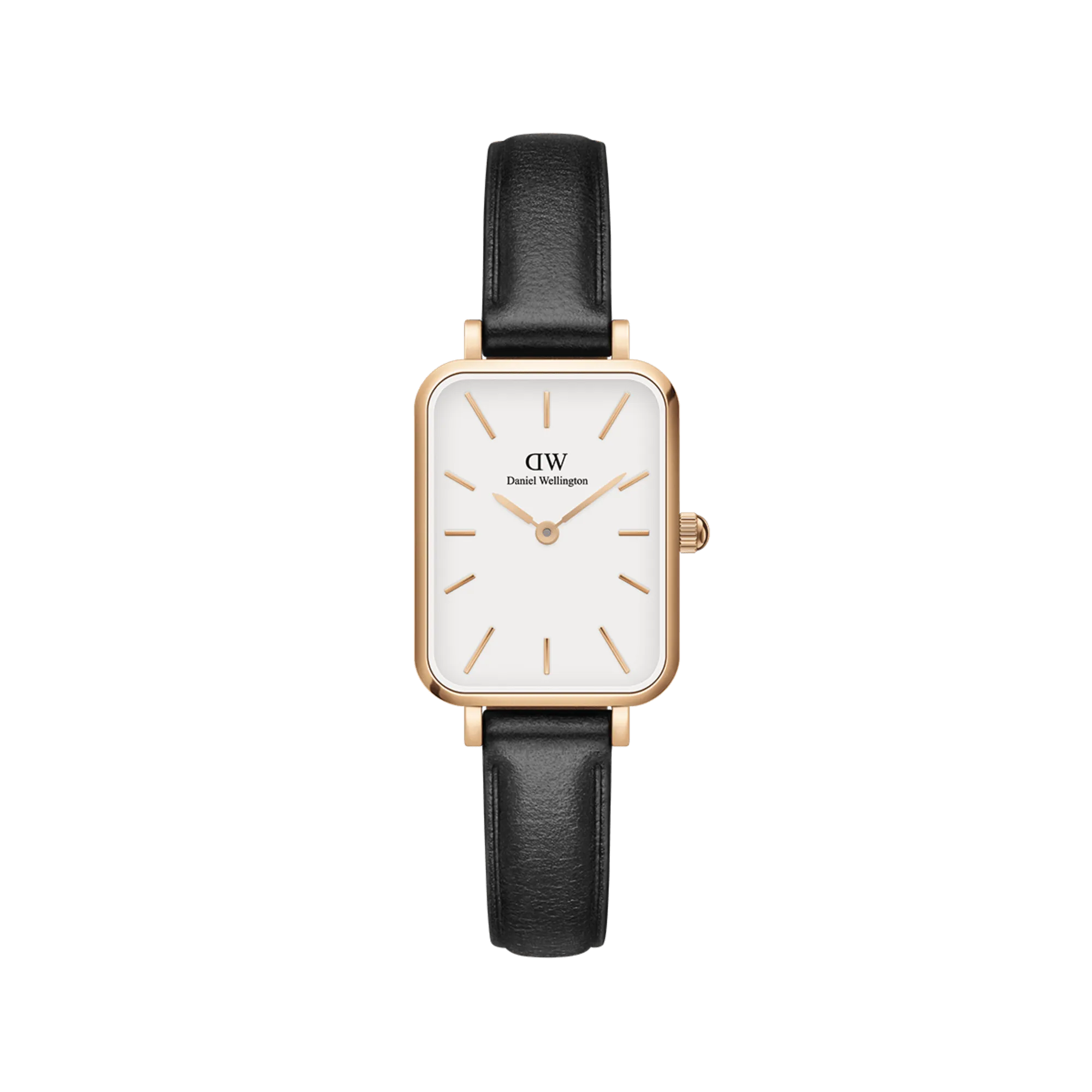 Daniel Wellington Quadro 20X26 Pressed Sheffield Rose Gold & White Watch