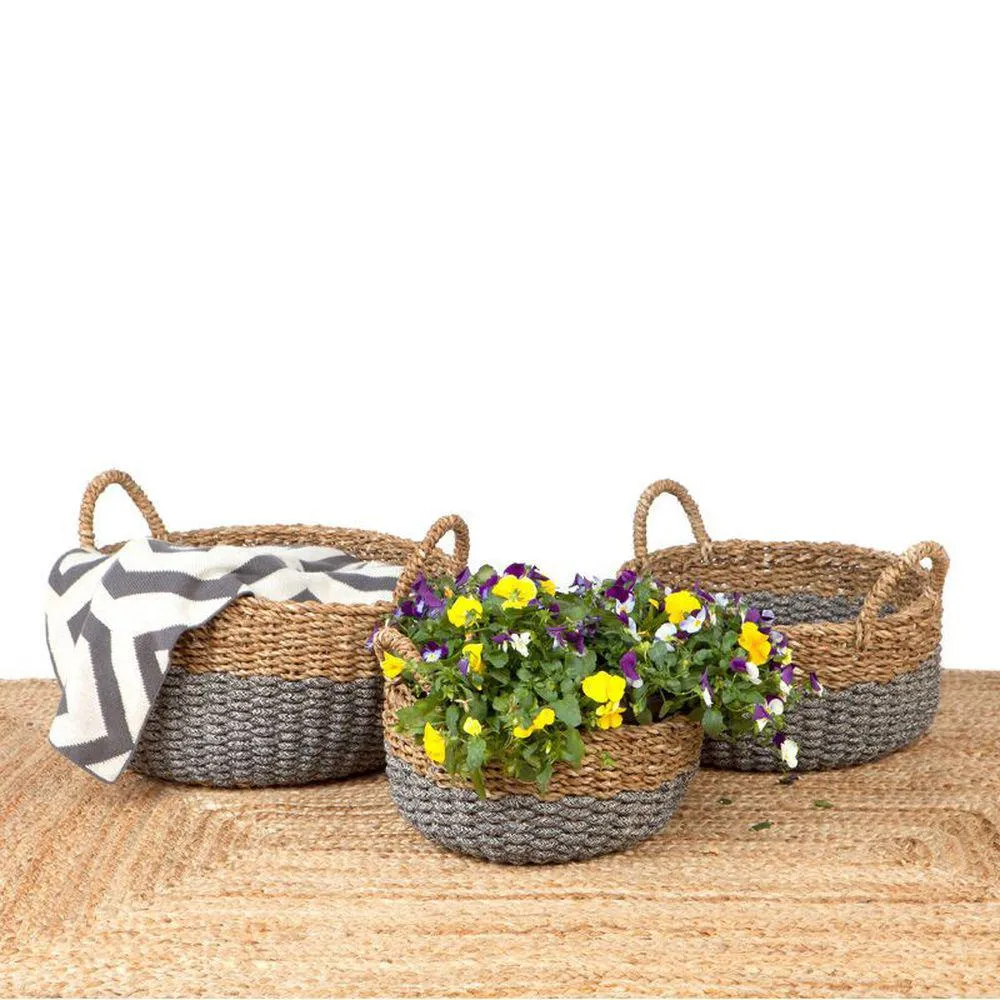 Dohar Medium Round Seagrass Storage Basket