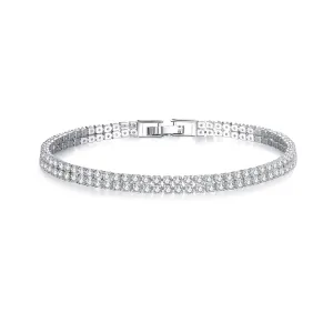 Double Luxe 2mm Swiss CZ Tennis Bracelet