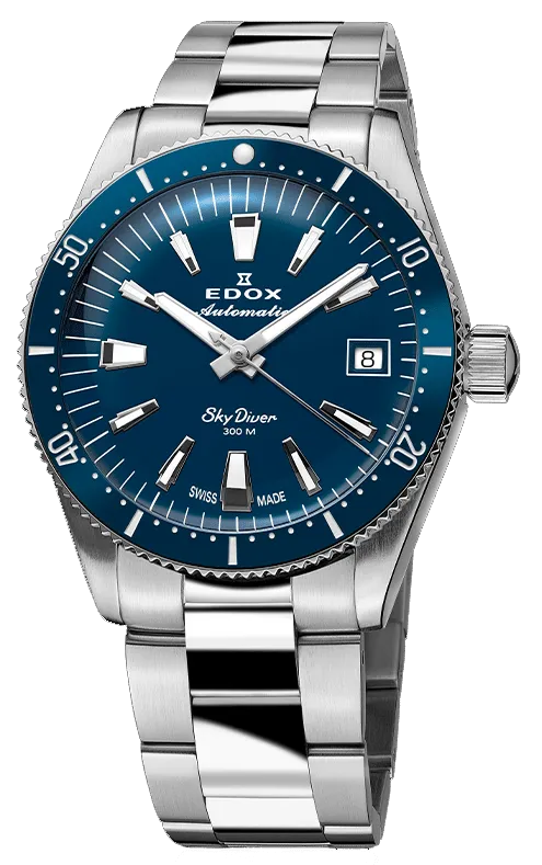 Edox Skydiver 38 Date Automatic 80131 3BUM BUIN