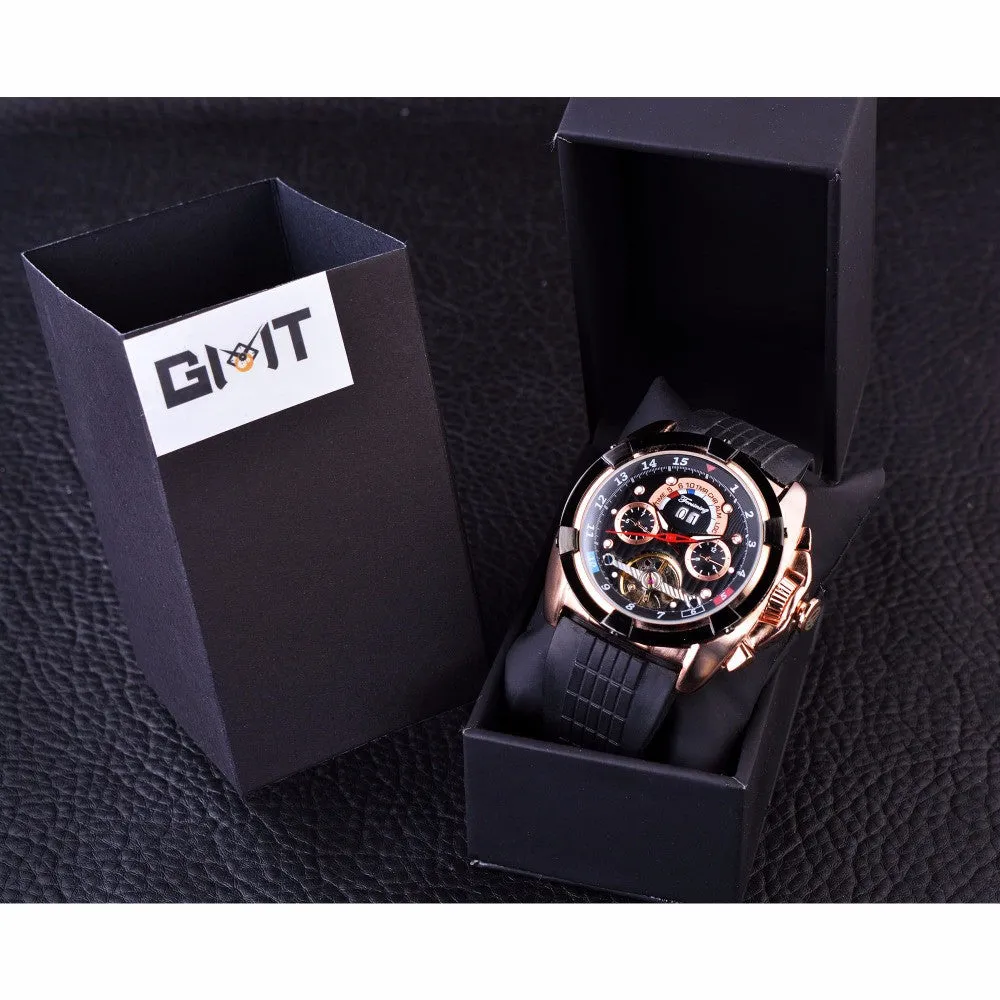 Forsining Tourbillon Rose Gold Watch