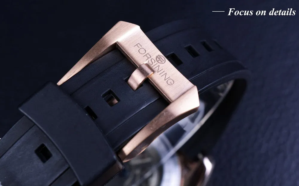 Forsining Tourbillon Rose Gold Watch