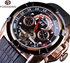 Forsining Tourbillon Rose Gold Watch