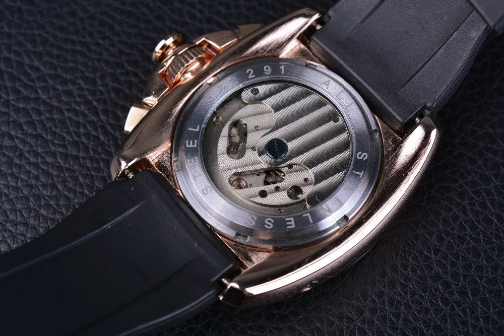 Forsining Tourbillon Rose Gold Watch