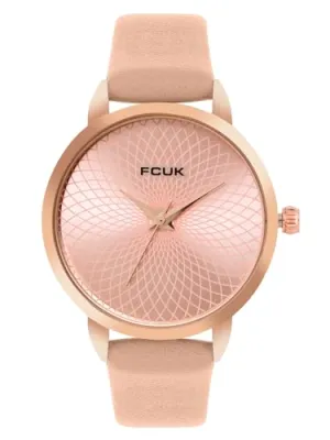 French Connection Analog Pink Dial Women's Watch-FK00023D