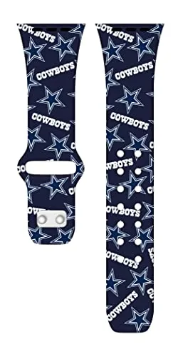 Game Time Dallas Cowboys HD Combo Package Compatible with Apple Watch and AirPods Pro (Random 38/40/41mm Long)