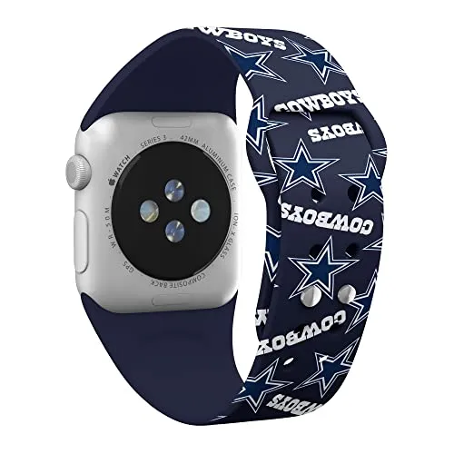 Game Time Dallas Cowboys HD Combo Package Compatible with Apple Watch and AirPods Pro (Random 38/40/41mm Long)