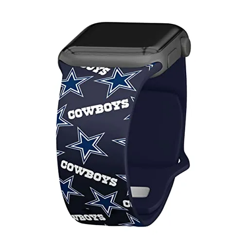 Game Time Dallas Cowboys HD Combo Package Compatible with Apple Watch and AirPods Pro (Random 38/40/41mm Long)