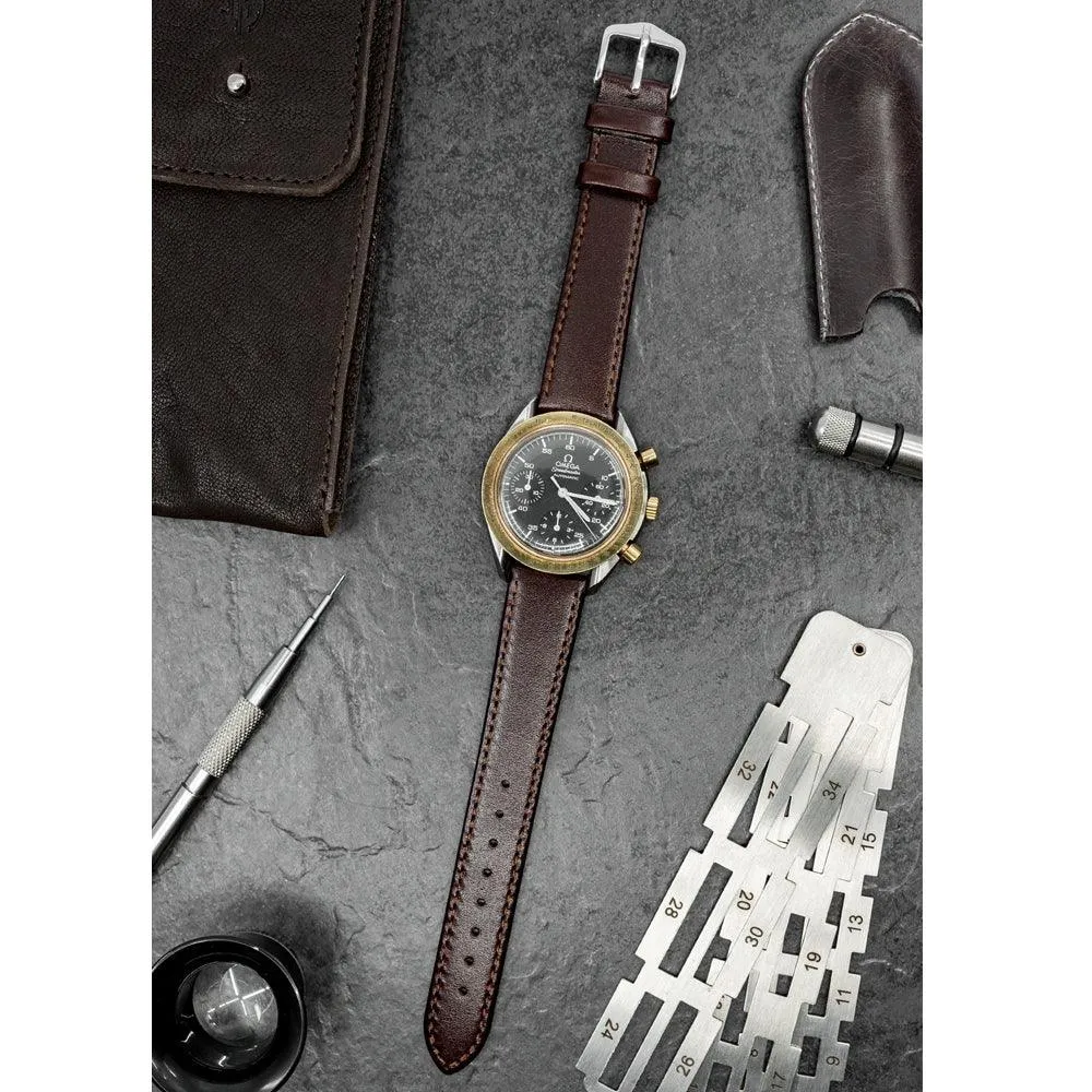 Hirsch OSIRIS Calf Leather Watch Strap (Silver Buckle)