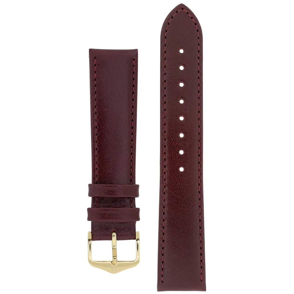 Hirsch OSIRIS Calf Leather Watch Strap (Silver Buckle)