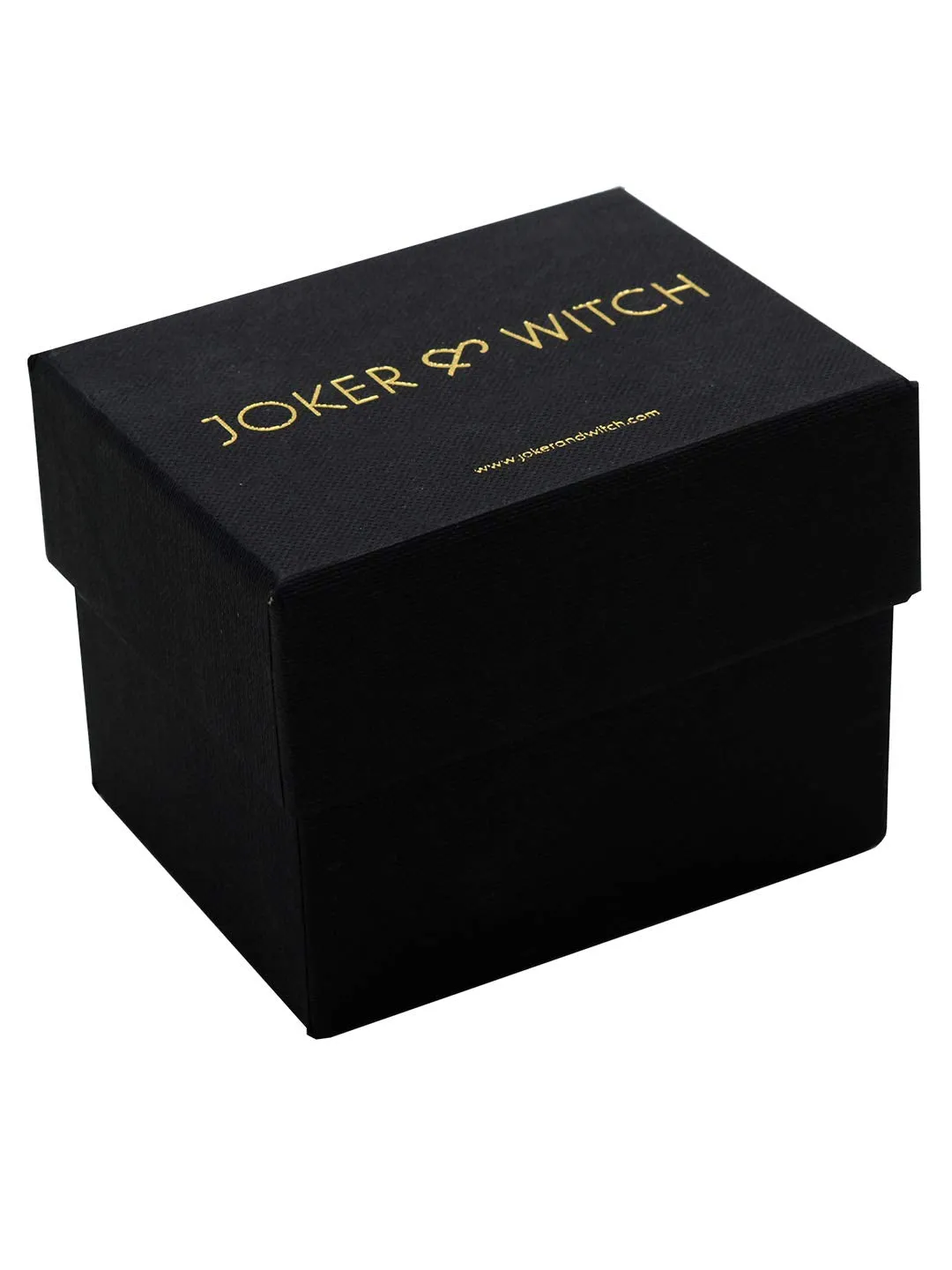 Joker & Witch Emily Square Dial Rosegold All Black Watch for Women