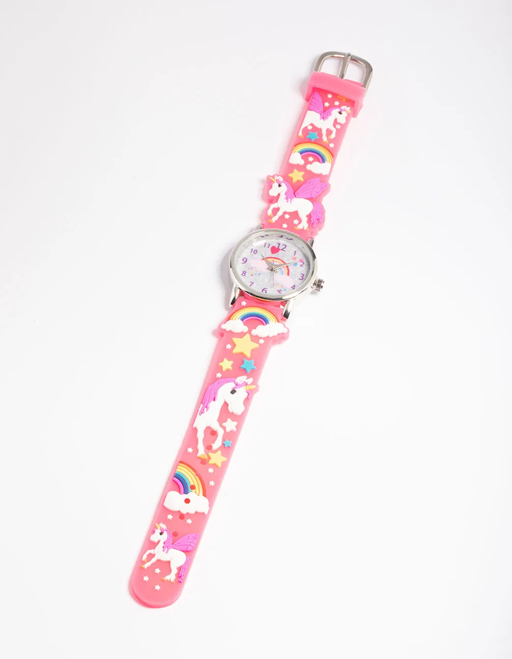 Kids Pink Band Silicone Watch