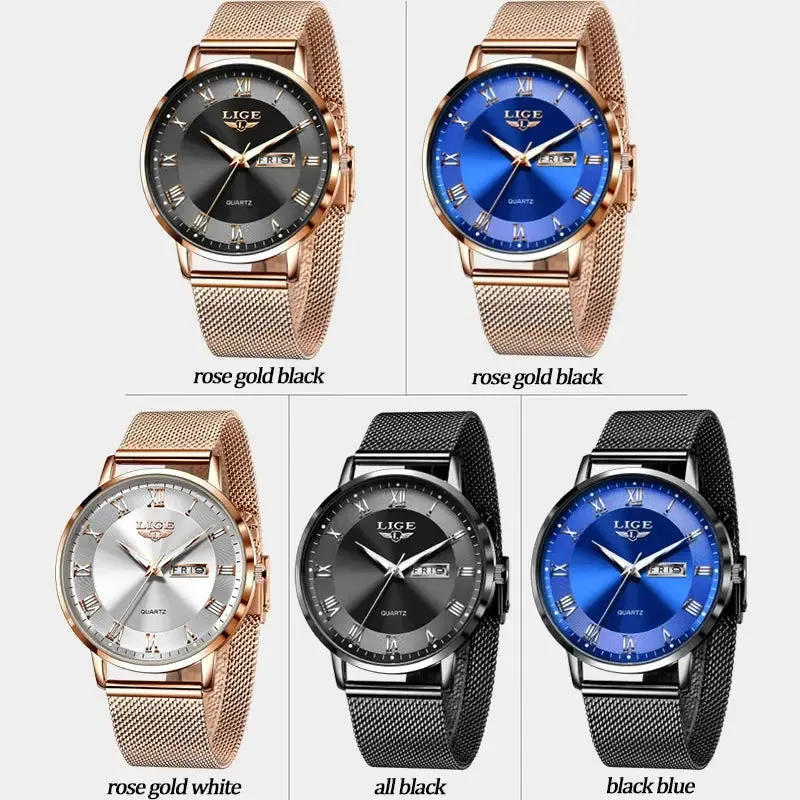 LIGE Women Luxury Watch