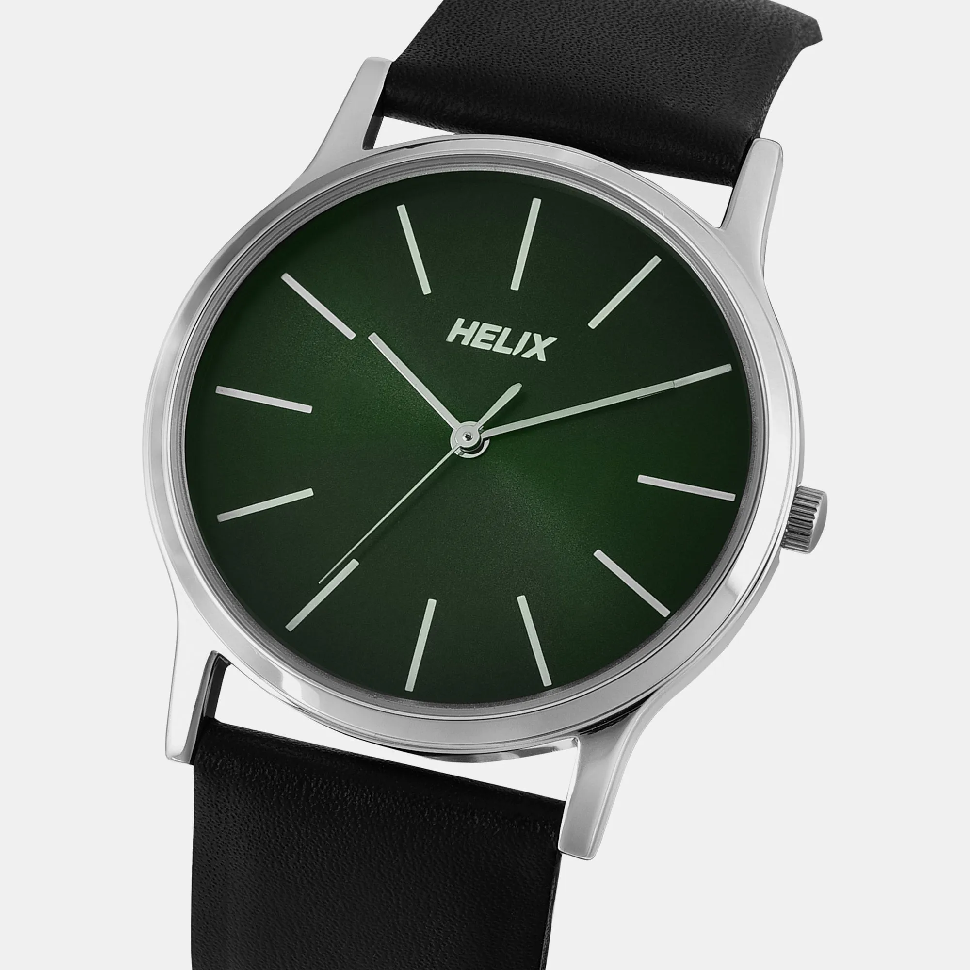 Men's Green Analog Leather Watch TW054HG01