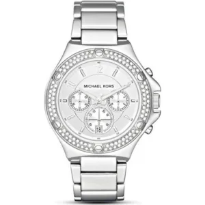 Michael Kors Women's Rocktop Silver-Tone Glitz Watch MK5513