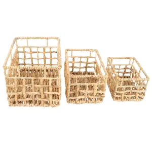 Newport Small Rectangular Hyacinth Storage Basket