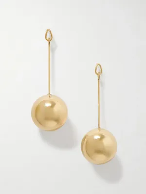 Nodo gold-plated earrings