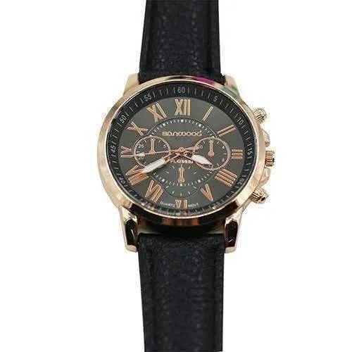 Rose Gold Classic Geneva Watch - Choose Your Color for Women or Men