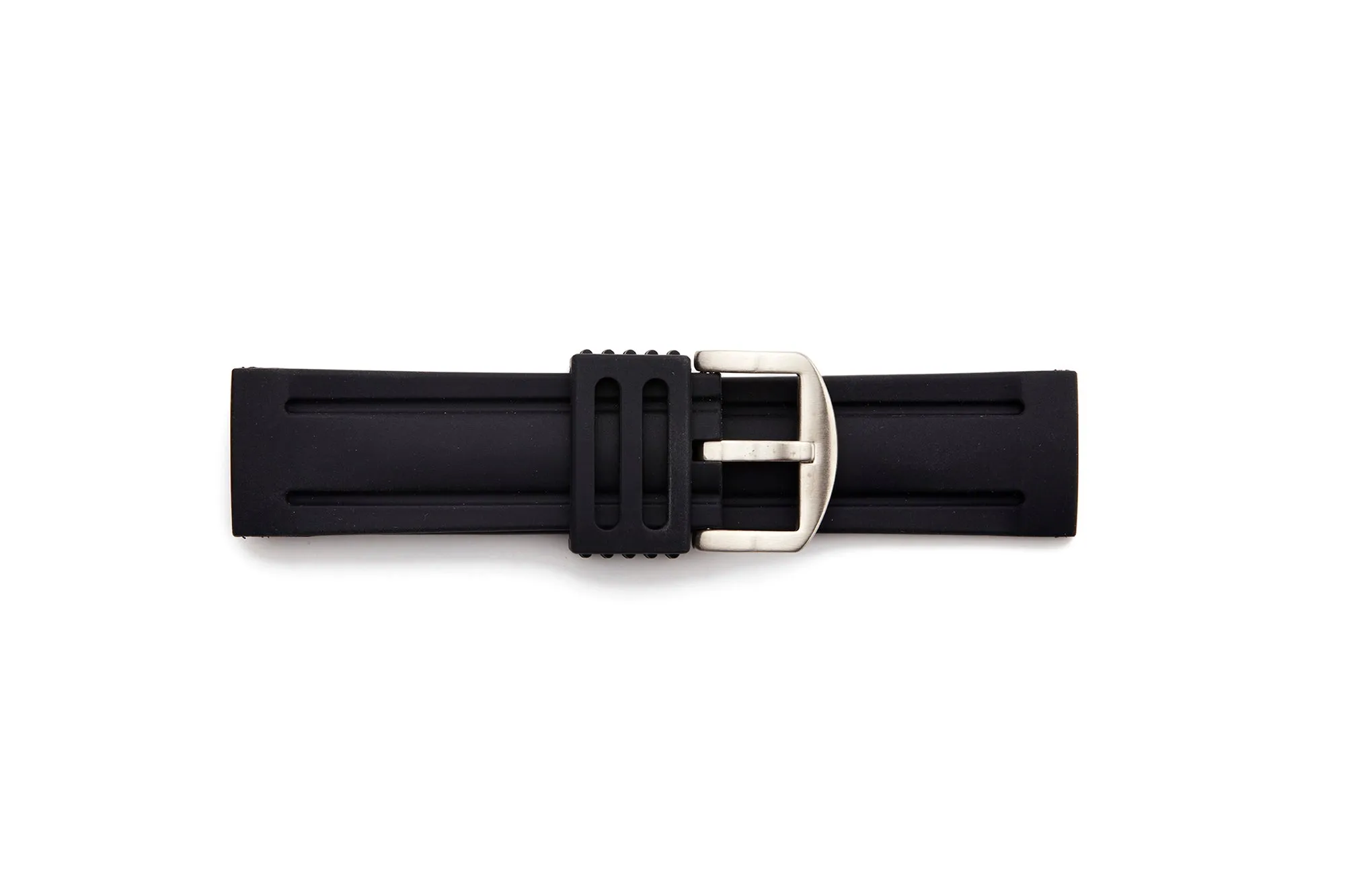 RUB-28 Jumbo Size  Rubber Regular Watch Strap