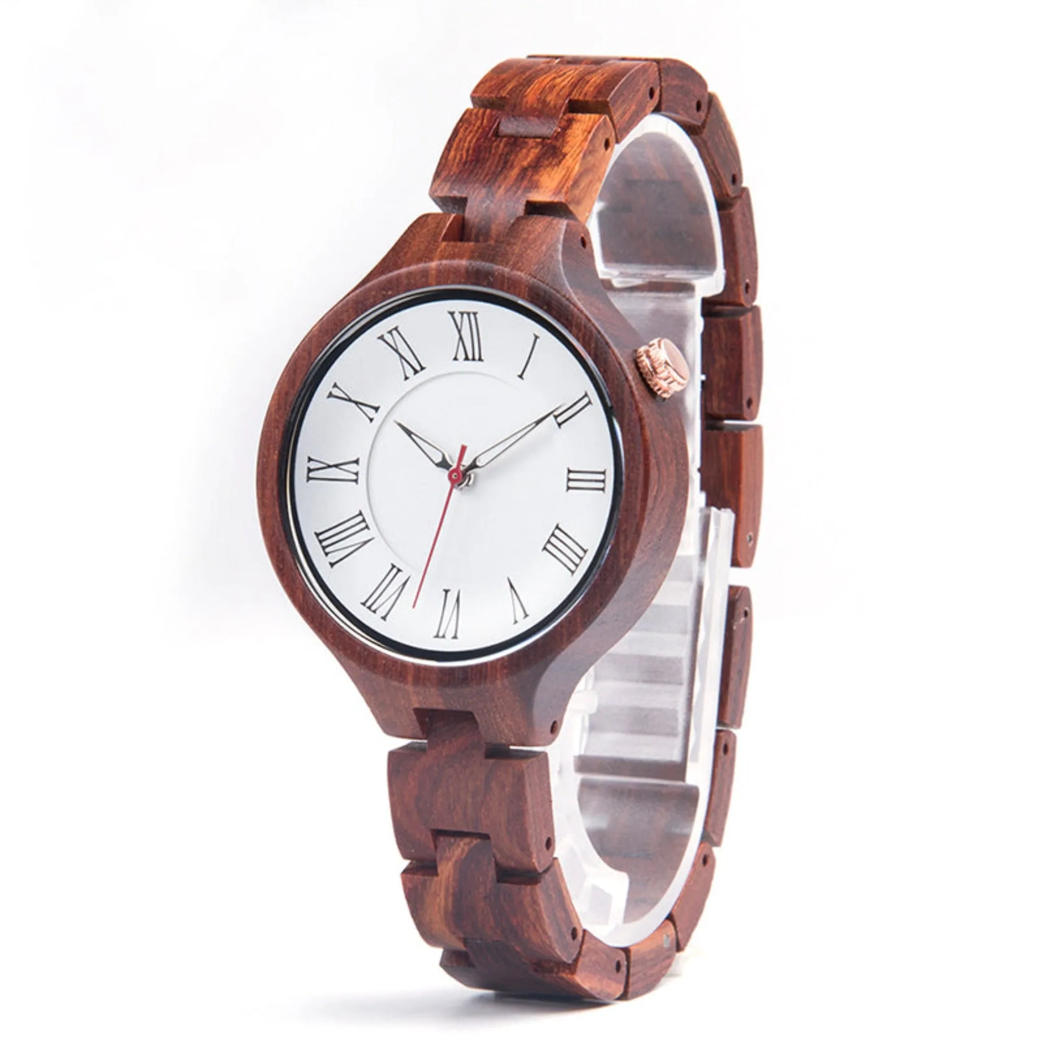 Selenge - Red Sandalwood Minimal Watch